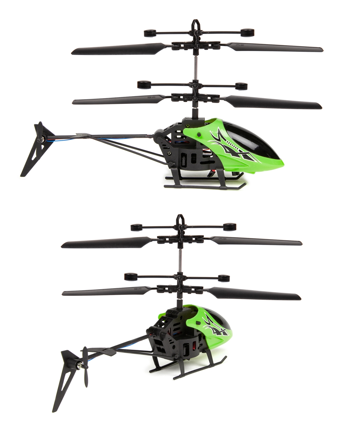World Tech Toys Hornet Glow In The Dark 2ch Ir Helicopter In Green