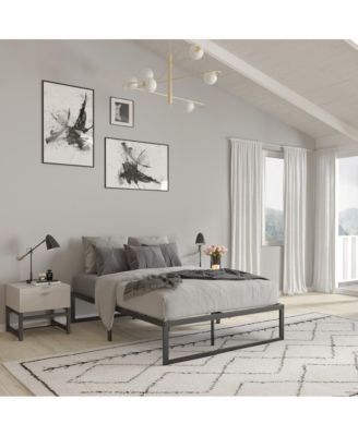 Varallo Full Size 14 Inch Steel Bed Frame With Steel Slat Support For Any Mattress (No Box Spring Required)