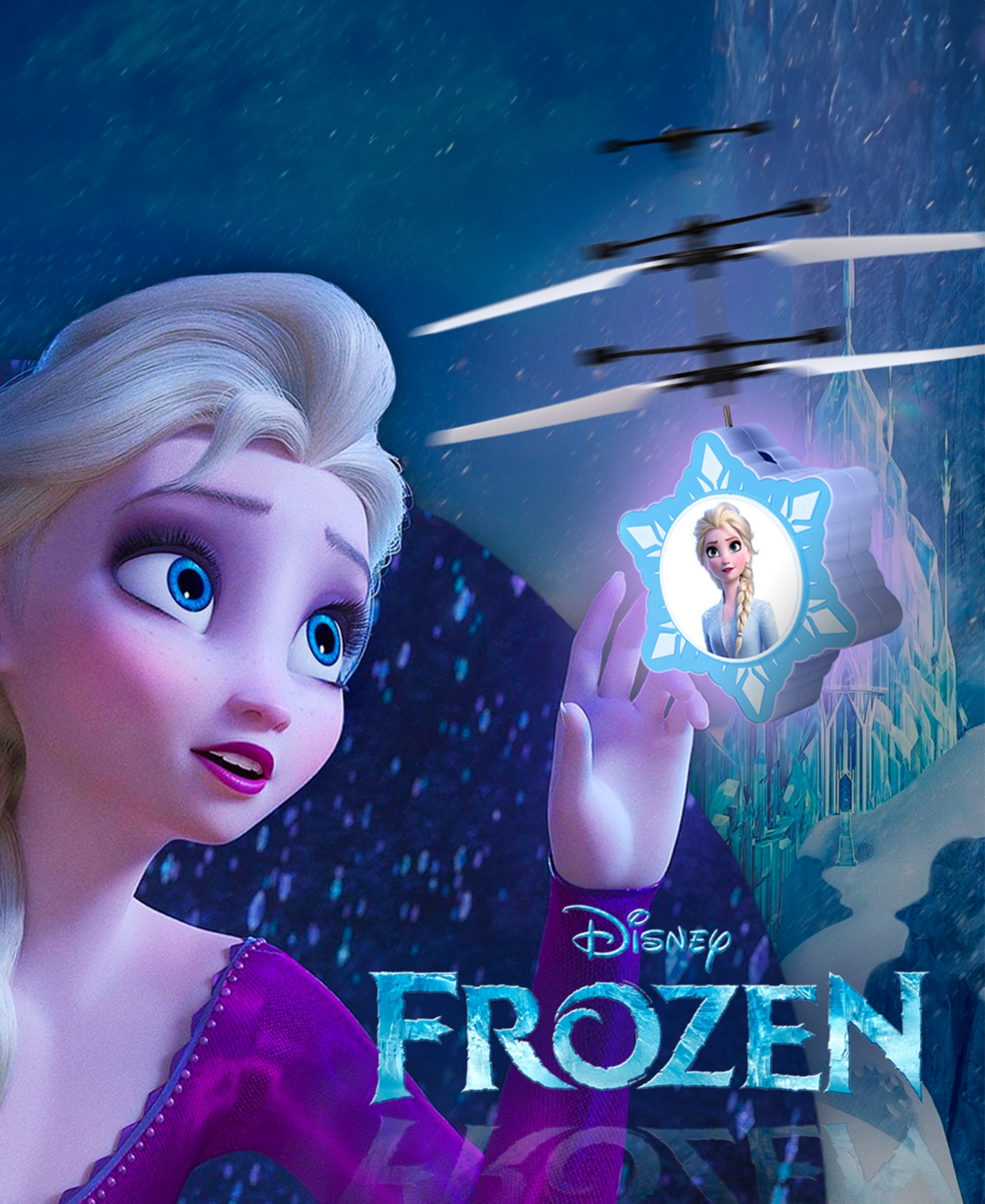 World Tech Toys Disney Frozen Elsa Motion Sensing Ir Ufo Ball Helicopter In Multi