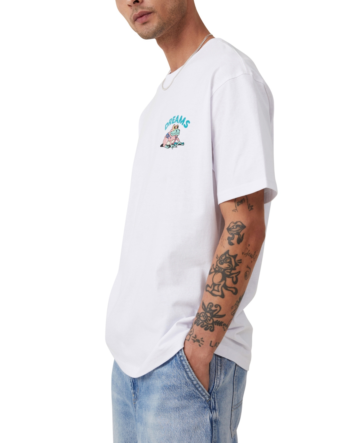 Cotton On Men's Dabsmyla Loose Fit T-shirt In Dab White,dreams