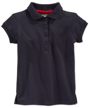 Nautica School Uniform Polo Big Girls Plus