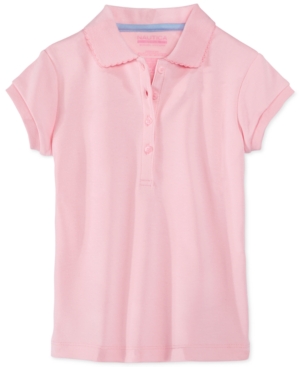 image of Nautica School Uniform Polo, Big Girls Plus