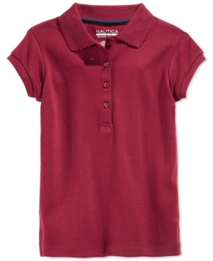 Nautica School Uniform Polo Big Girls Plus