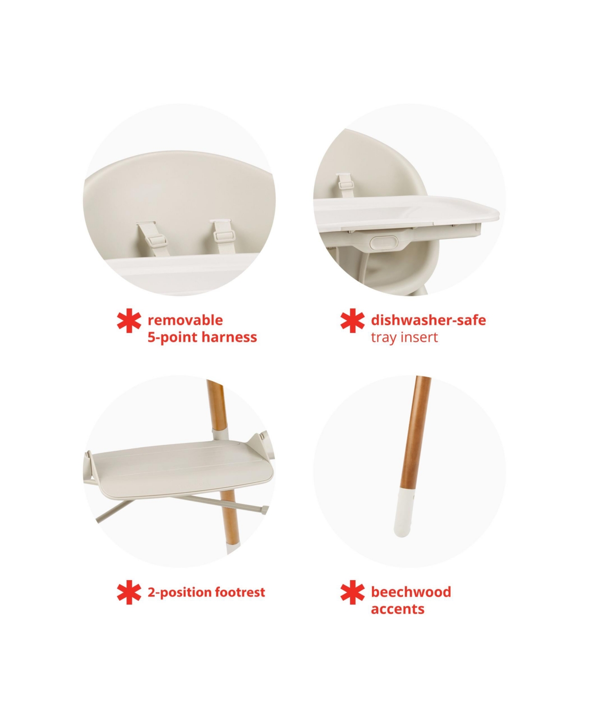 Skip Hop Eon 4-in-1 High Chair In Oat