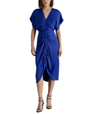 knee length dresses for ladies Aimee Puff Sleeve Midi Dress