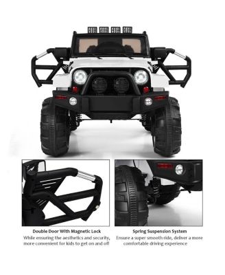 12V Electric Ride On Truck with Parental Remote Control and LED Lights