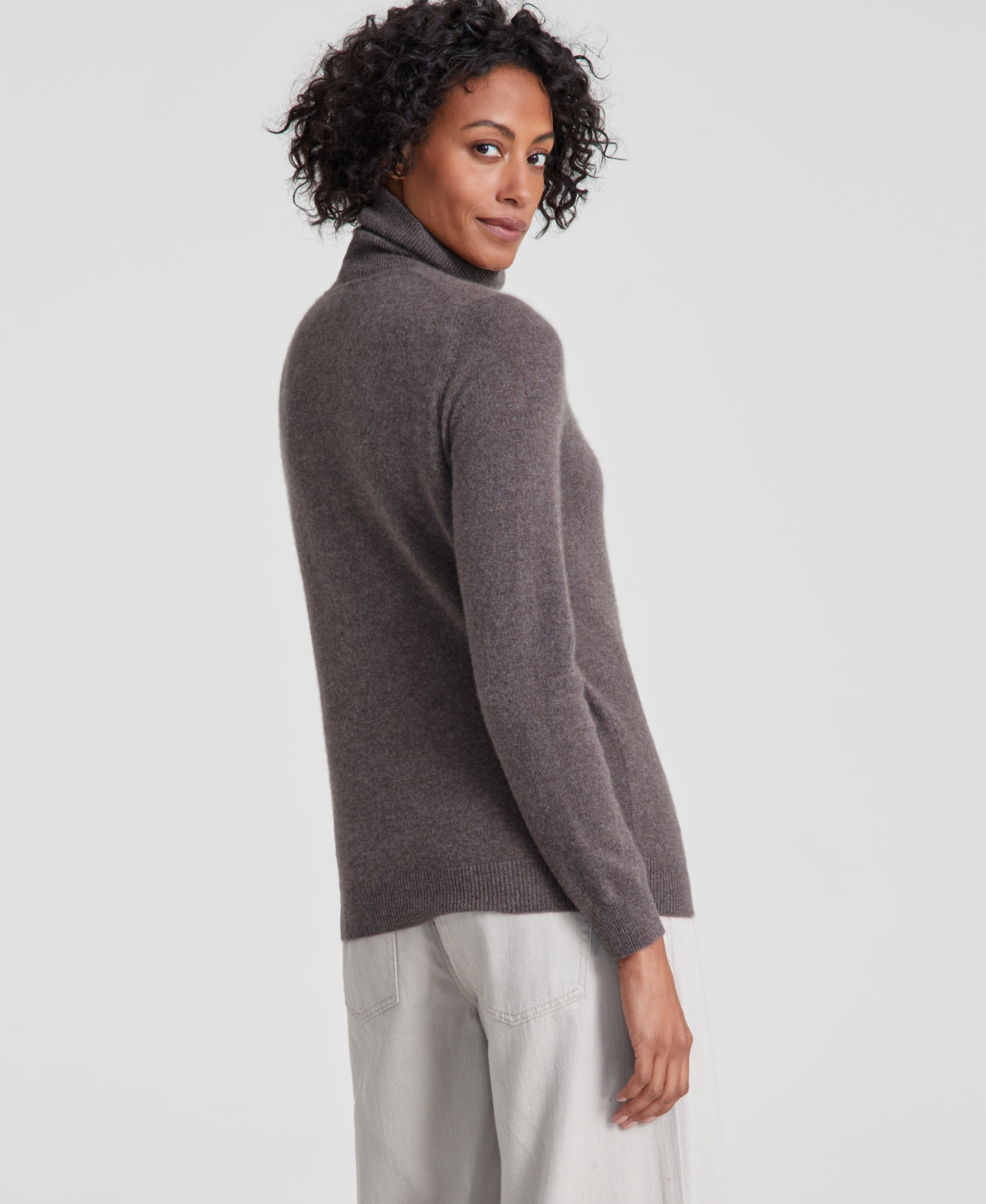 Charter Club 100% Cashmere Women's Petite Turtleneck Sweater, Created For Macy's