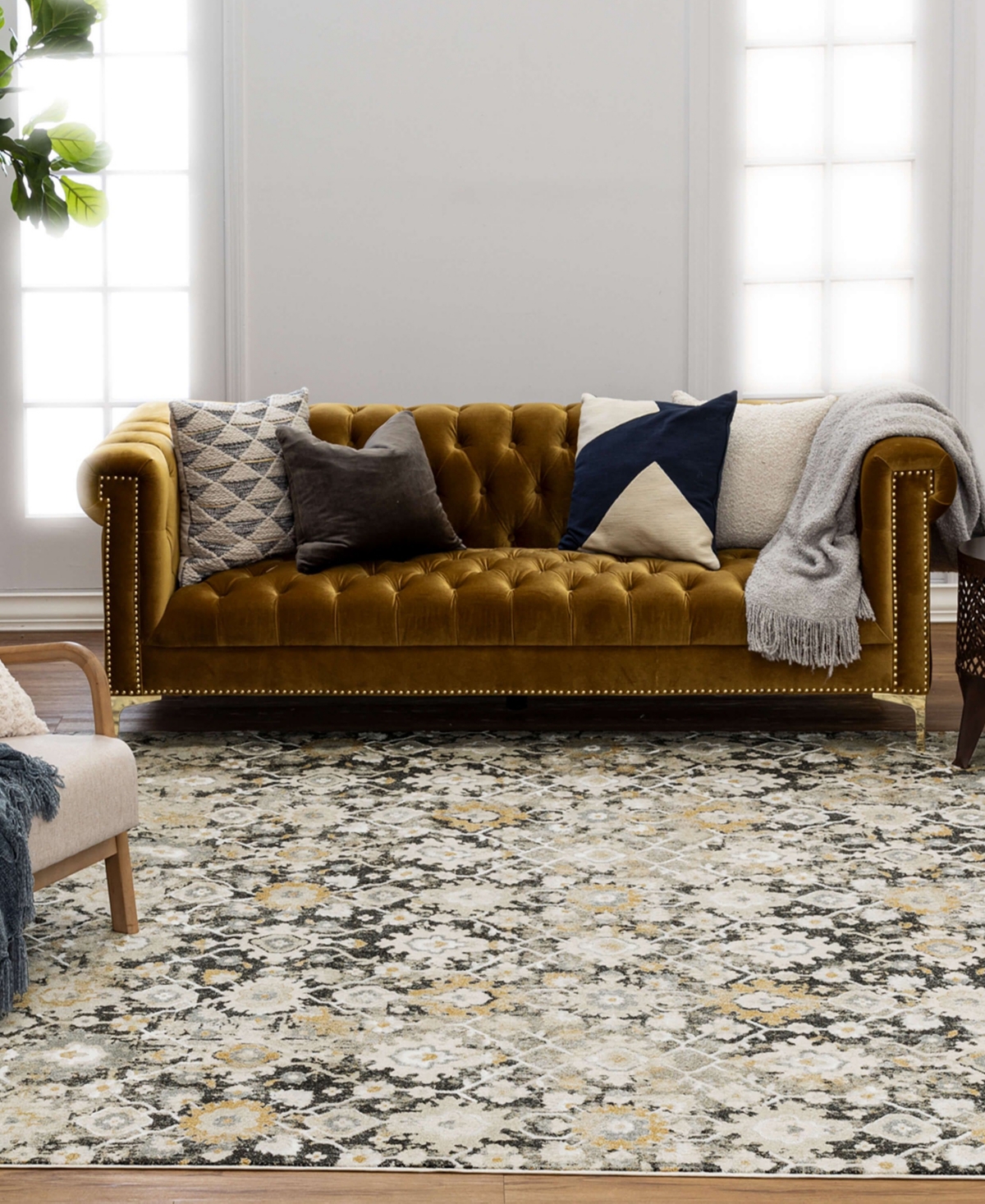 Karastan Windermere Ireby Area Rug, 6'6 X 9'10 In Gray