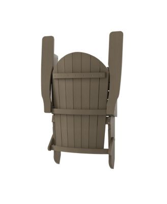 Outdoor Patio All-weather Folding Adirondack Chair