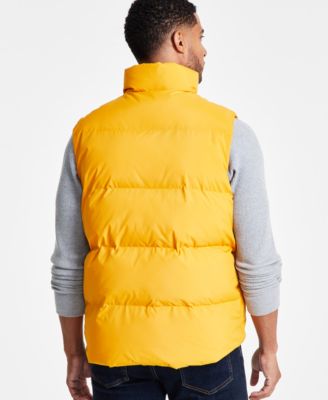 Men's Solid-Color Quilted Puffer Vest