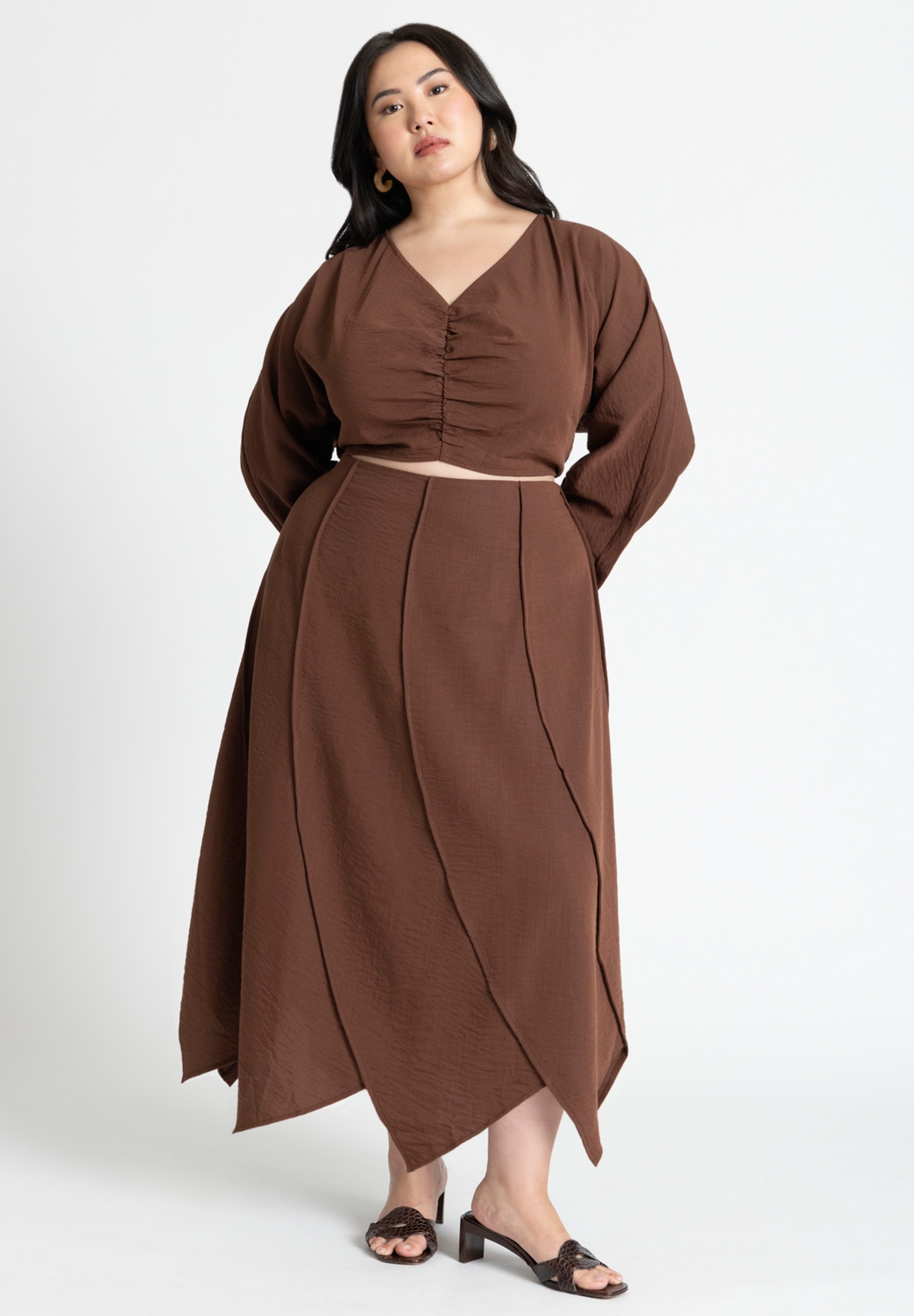 Eloquii Plus Size Seam Detail Skirt