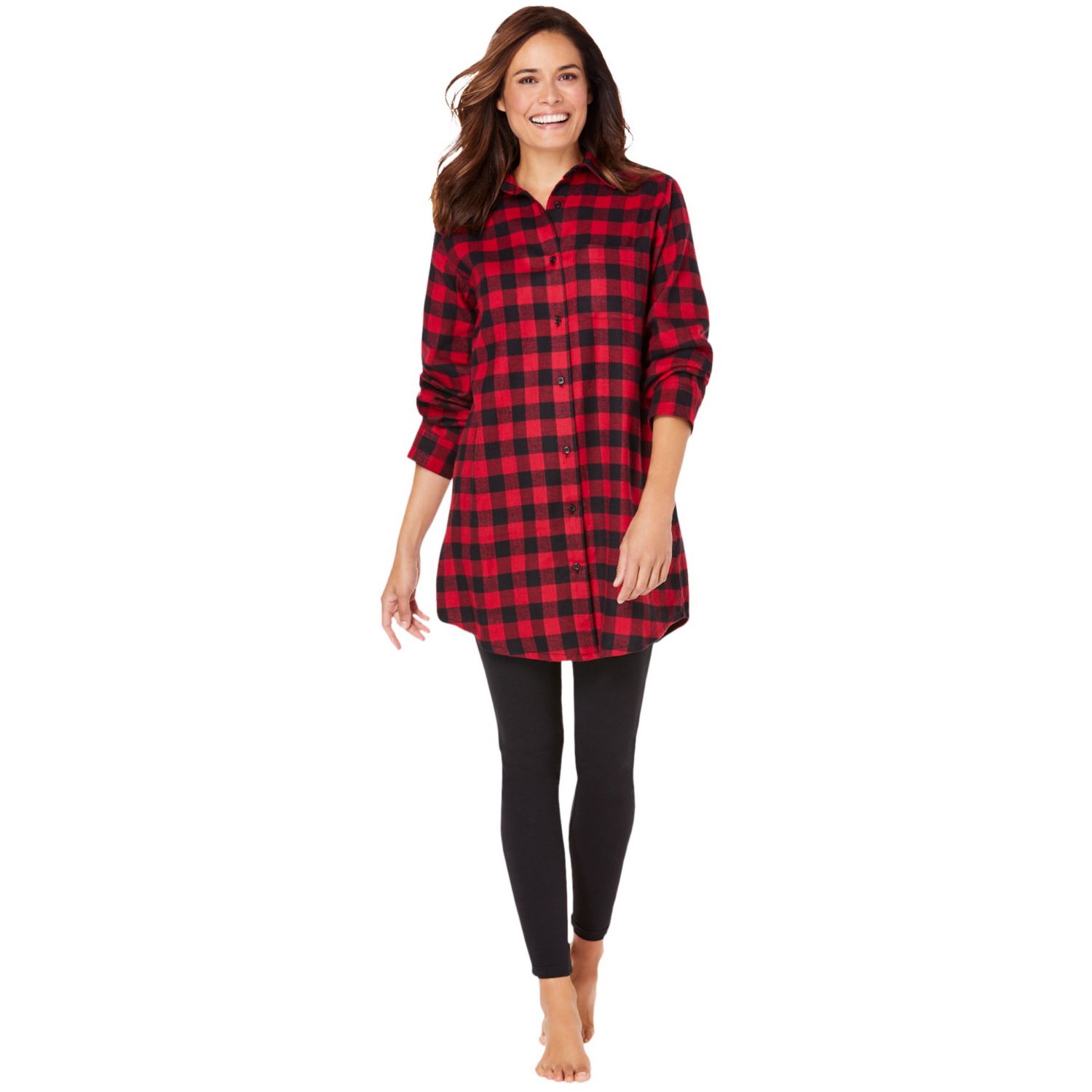 Plus Size Dreams and Co. Plaid PJ Set