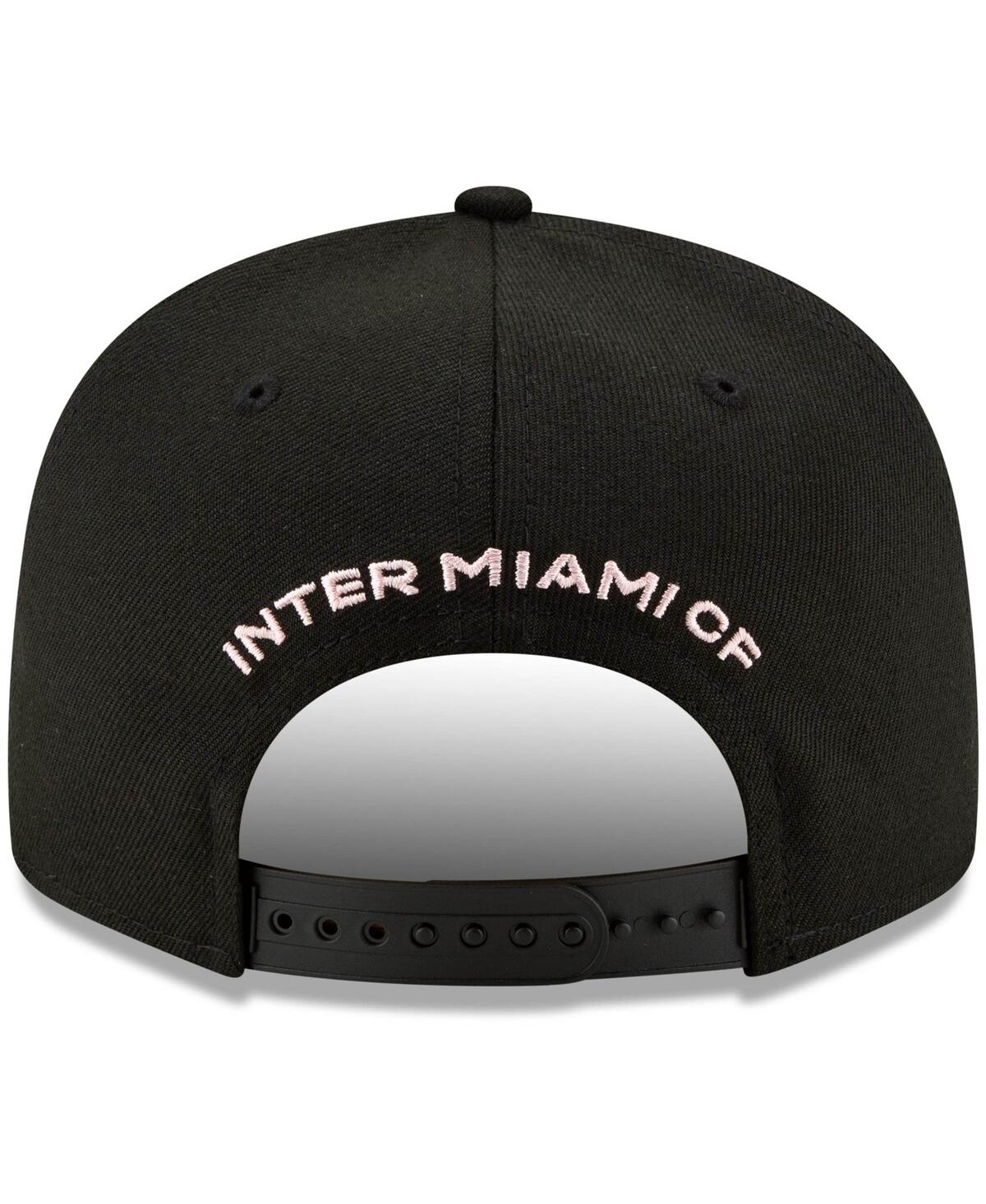 New Era Men'sInter Miami Cf Starting 9FIFTY Adjustable Snapback Hat - Black
