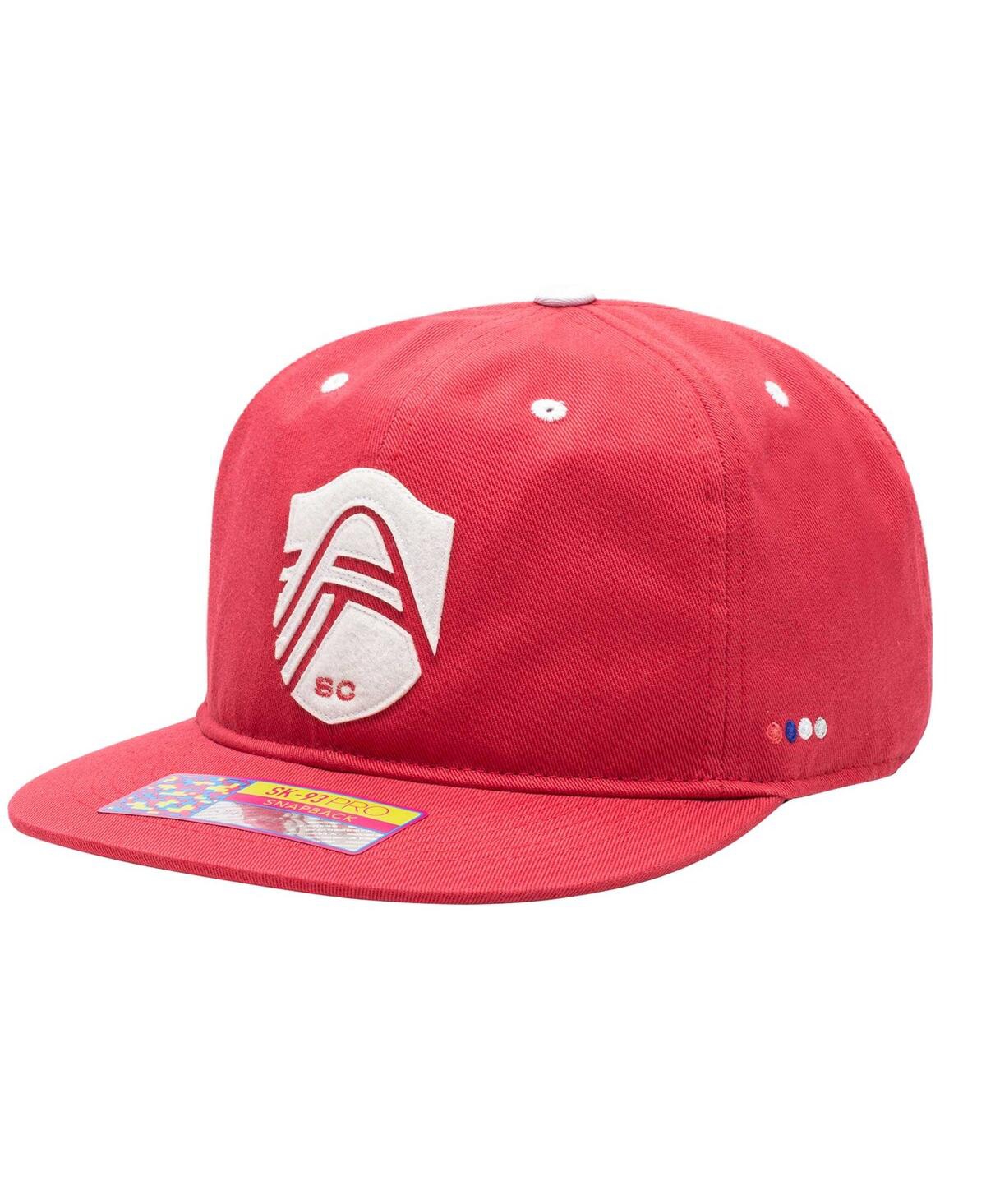 Fan Ink Men's St. Louis City Sc Red Bankroll Snapback Hat In Red