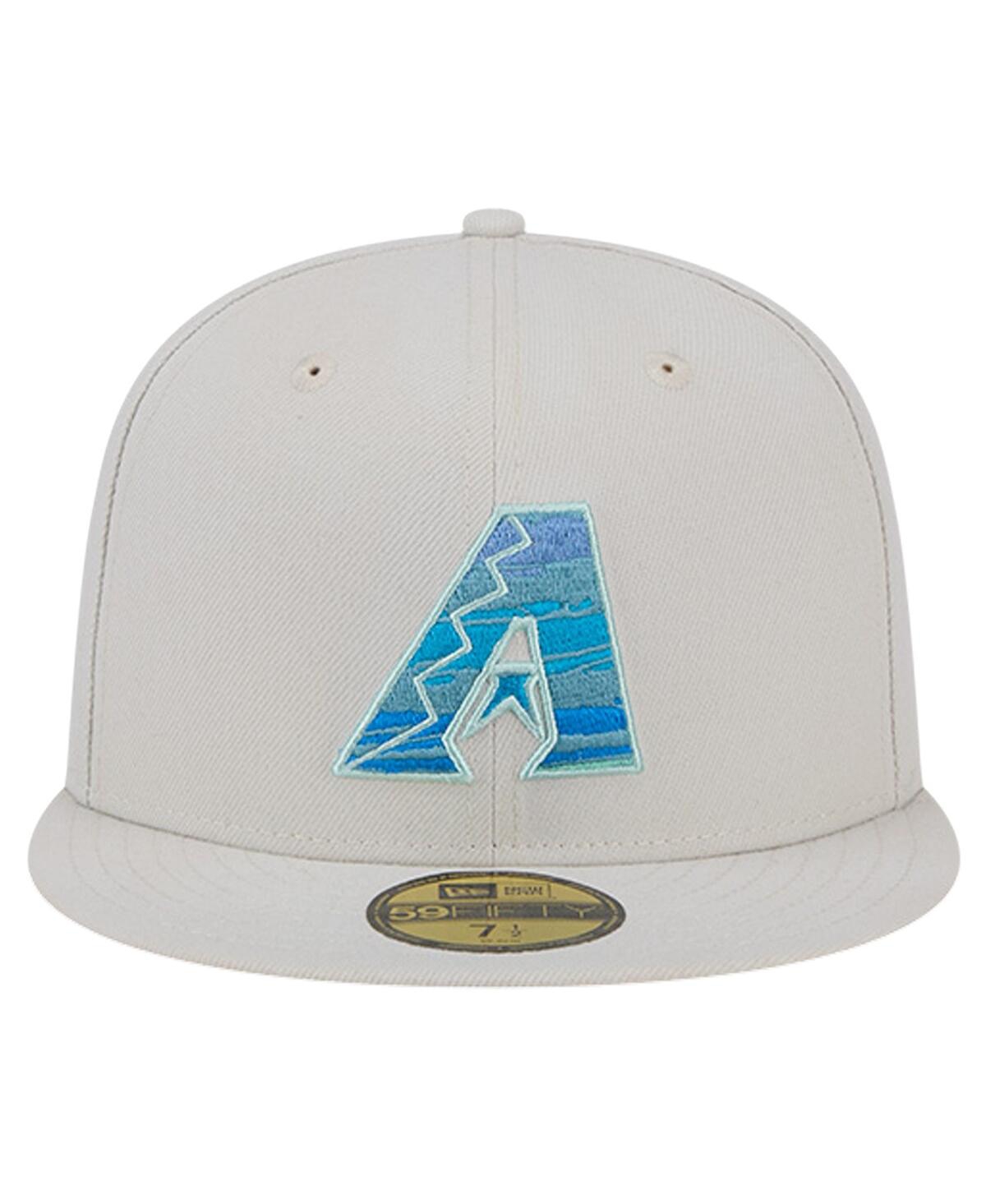 NEW ERA MEN'S KHAKI ARIZONA DIAMONDBACKS STONE MIST 59FIFTY FITTED HAT 