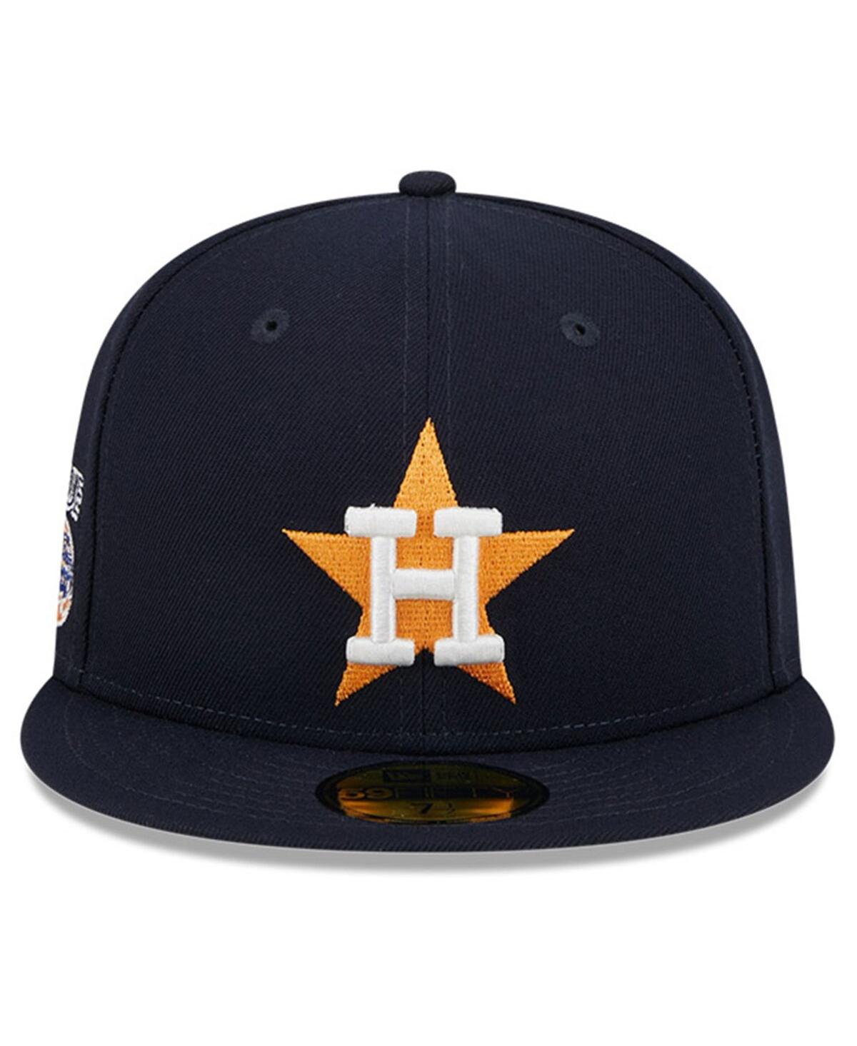 New Era Men's Navy Houston Astros Big League Chew Team 59fifty Fitted Hat In Navy