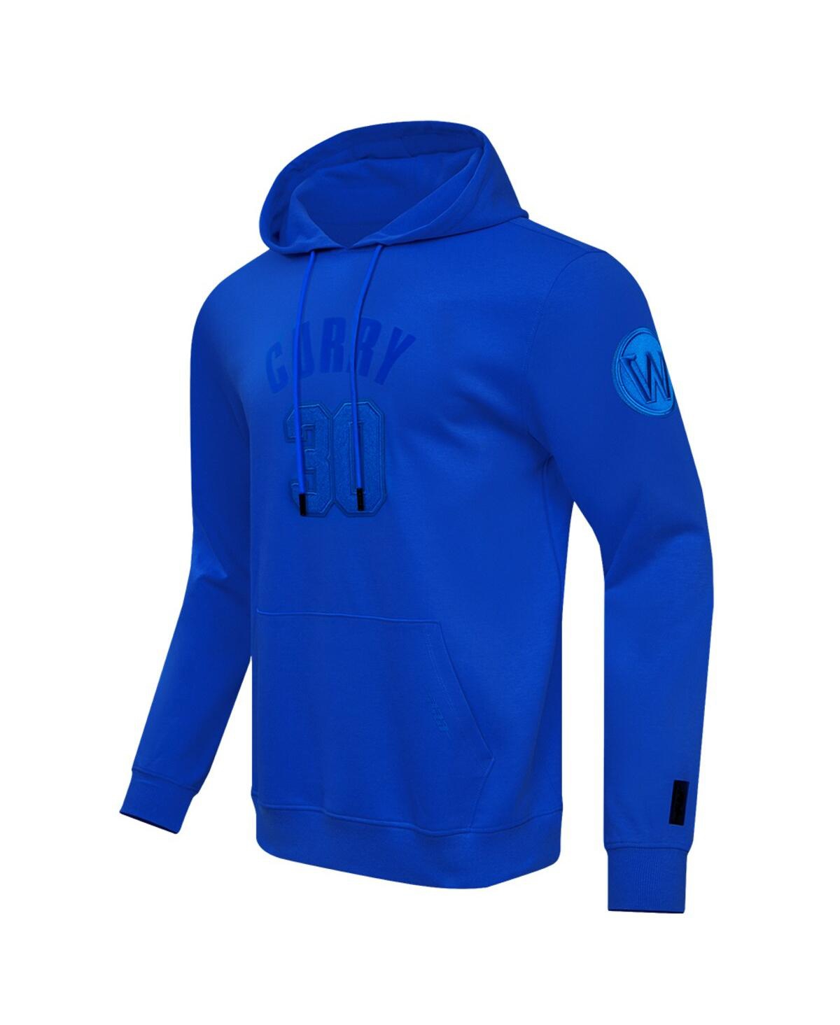 Pro Standard Men's Stephen Curry Royal Golden State Warriors Triple Tonal Player Pullover Hoodie In Royal