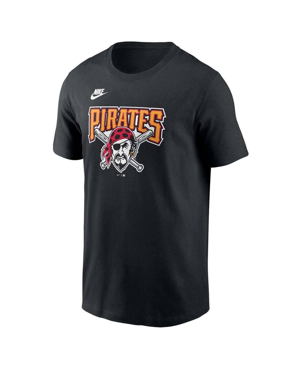 Nike Men'sPittsburgh Pirates Cooperstown Collection Team Logo T-Shirt - Black