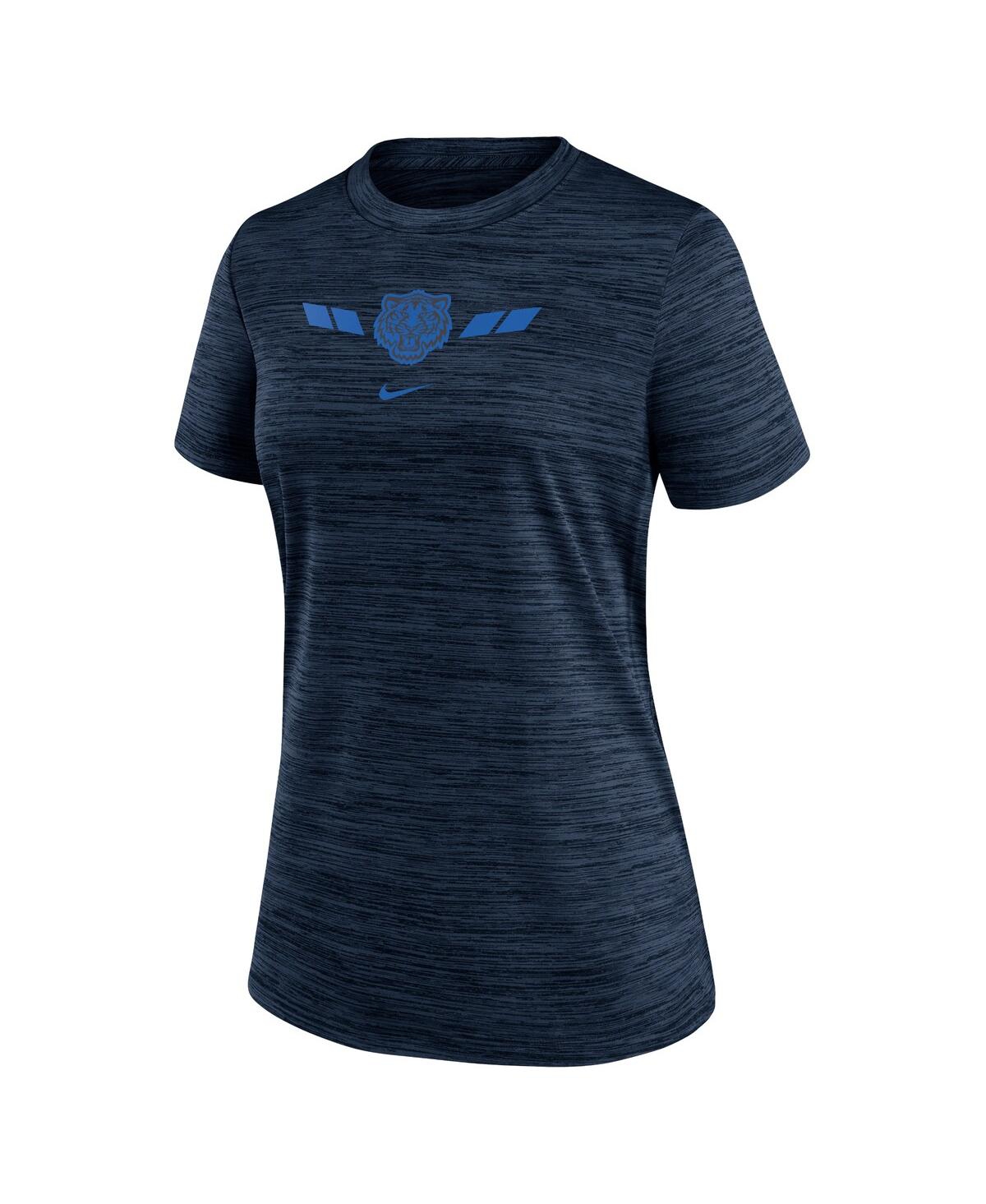 Nike Women'sDetroit Tigers 2024 City Connect Authentic Collection Practice Velocity Performance T-Shirt - Navy