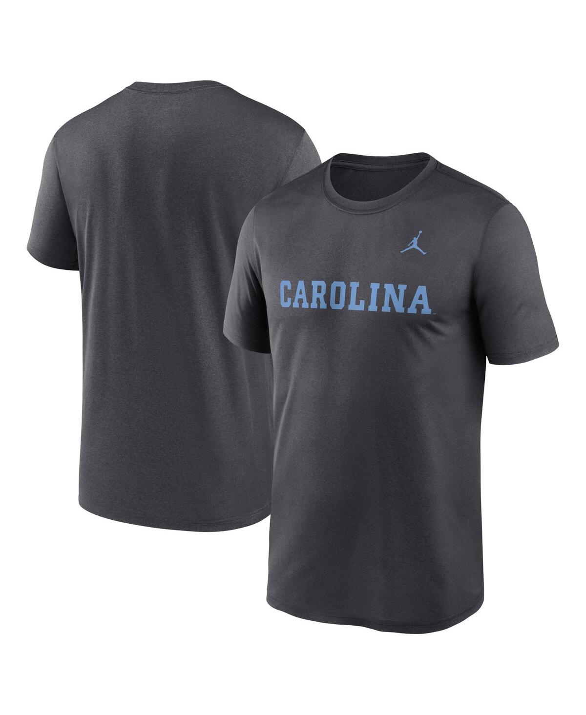 Men's Anthracite North Carolina Tar Heels Primetime Legend Wordmark T-Shirt - Anthracite