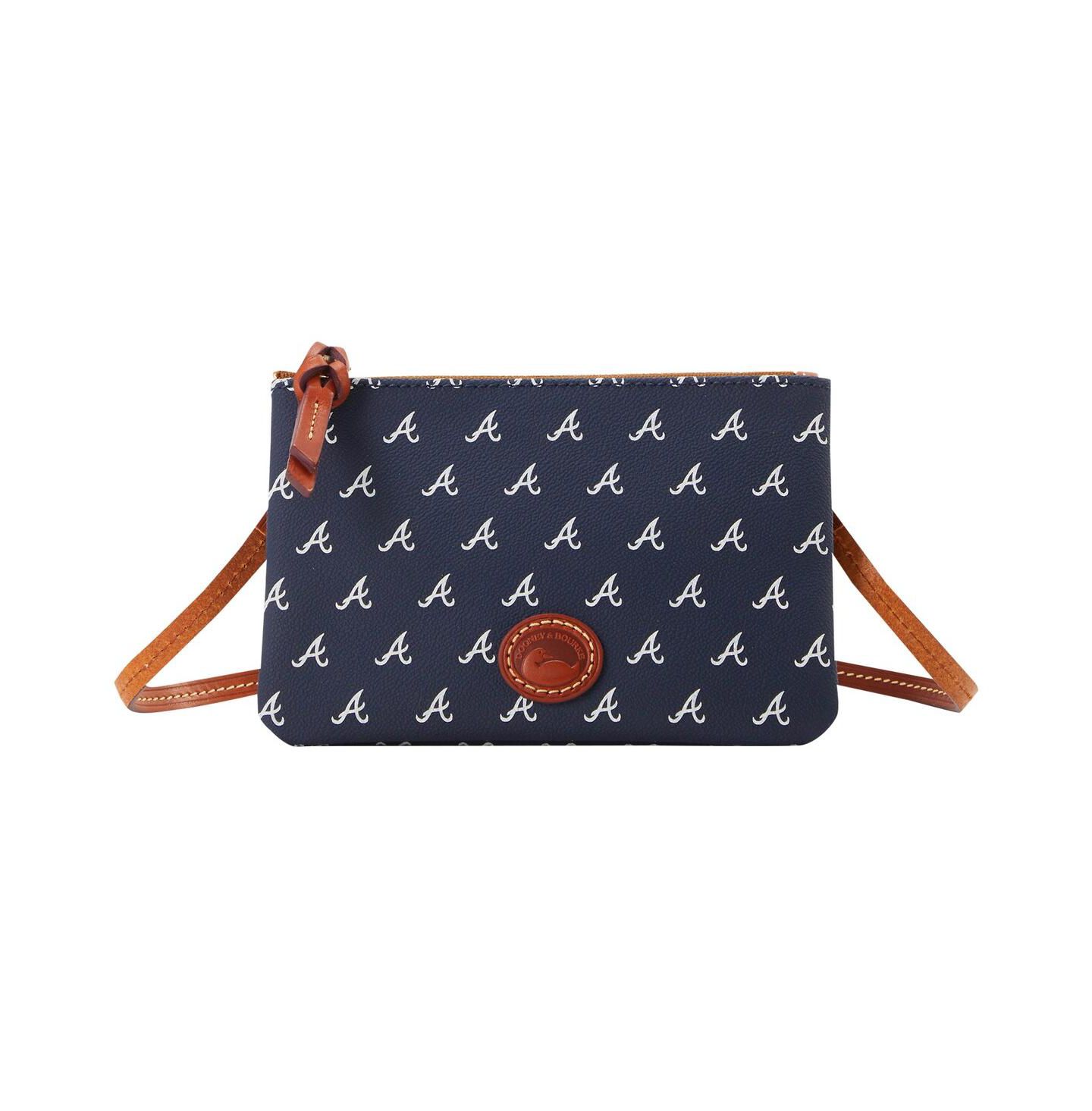 Женская сумка Dooney & Bourke Atlanta Braves Top Zip Crossbody Purse — фото 1