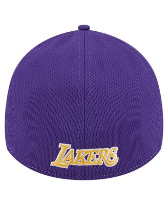 Men's Heather Gray/Purple Los Angeles Lakers Two-Tone 39THIRTY Flex Hat