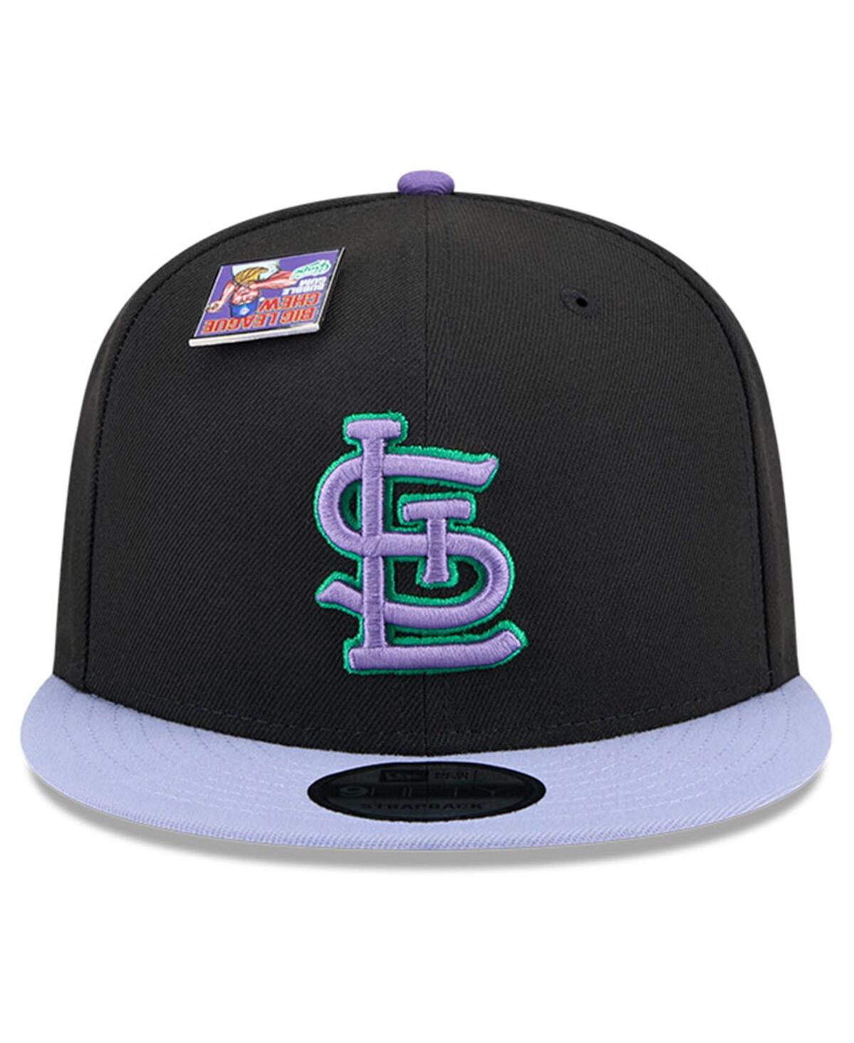 New Era Men'sPurple St. Louis Cardinals Grape Big League Chew Flavor Pack 9FIFTY Snapback Hat - Black, Purple