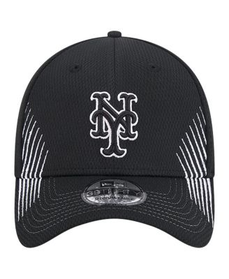 Men's Black New York Mets Active Dash Mark 39THIRTY Flex Hat
