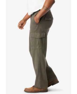 Big & Tall by KingSize Renegade Side-Elastic Waist Cargo Pants