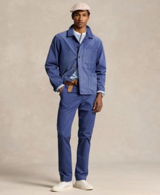 Men's Straight-Fit Washed Stretch Chino Pants