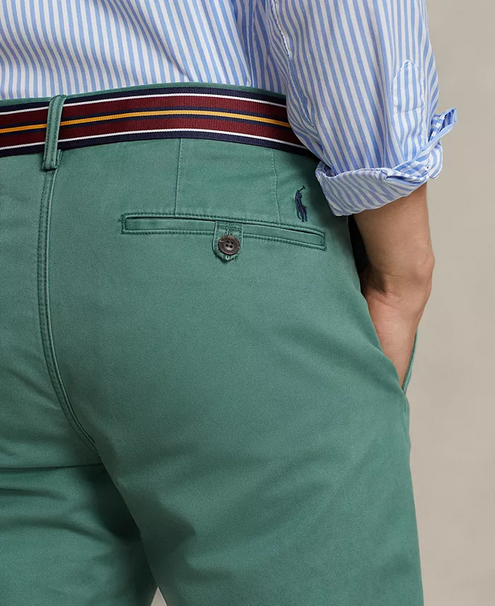 Men's Straight-Fit Washed Stretch Chino Pants - thumbnail 3