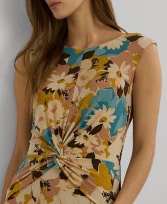 Lauren Ralph Lauren Women's Floral Twist-Front Jersey Dress