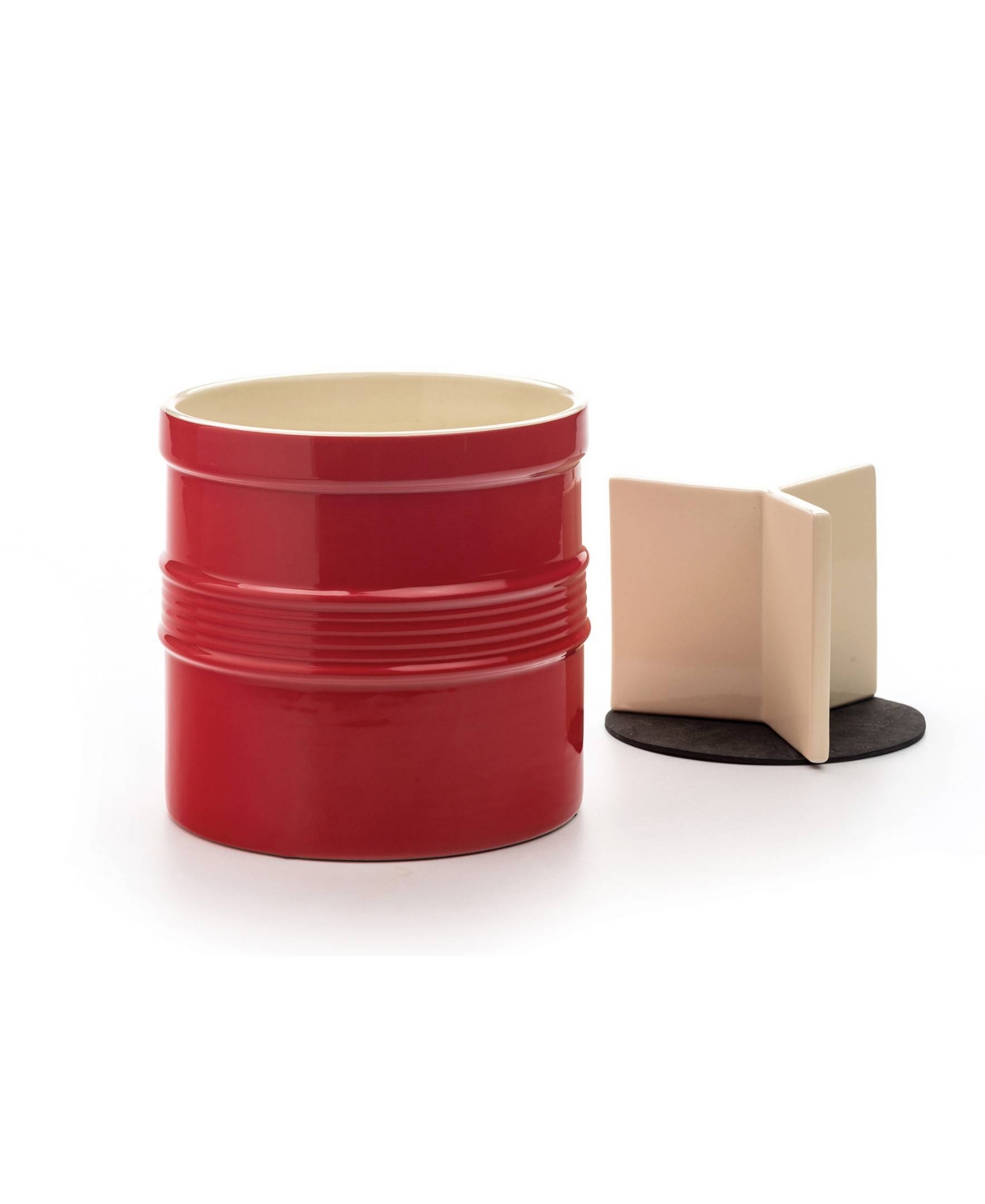 RSVP INTERNATIONAL 8" D X 7" H RED OVERSIZED TOOL CROCK 