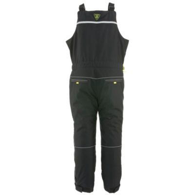 Men's Extreme Softshell Bib Overalls - -60°F Comfort, Insulated, Windproof, Water-Repellent, Durable Workwear for Extreme Cold