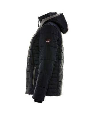 Plus Size Pure Soft Puffer Jacket with Removable Hood - Water-Repellent & Wind-Tight Winter Coat