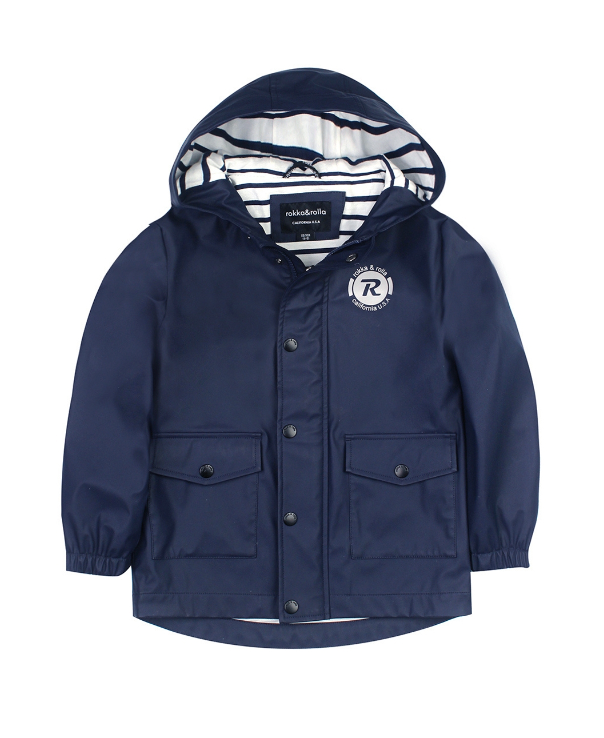 Rokka&Rolla Boys Waterproof Rain Coats Rubberized Jackets