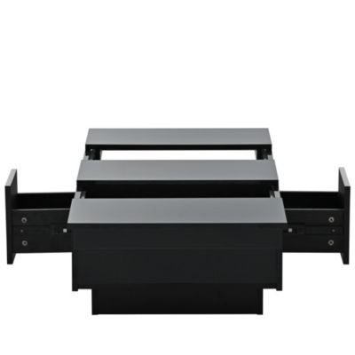 Multi-Use Coffee Table with Hidden Storage & Sliding Top