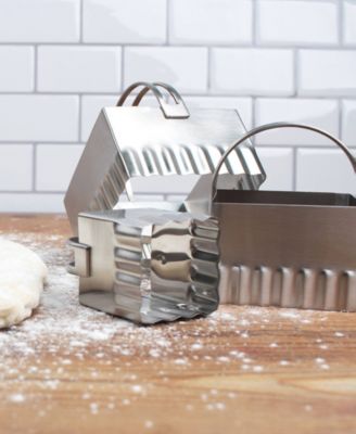 Endurance 4 Piece Square Rippled Biscuit Cutters