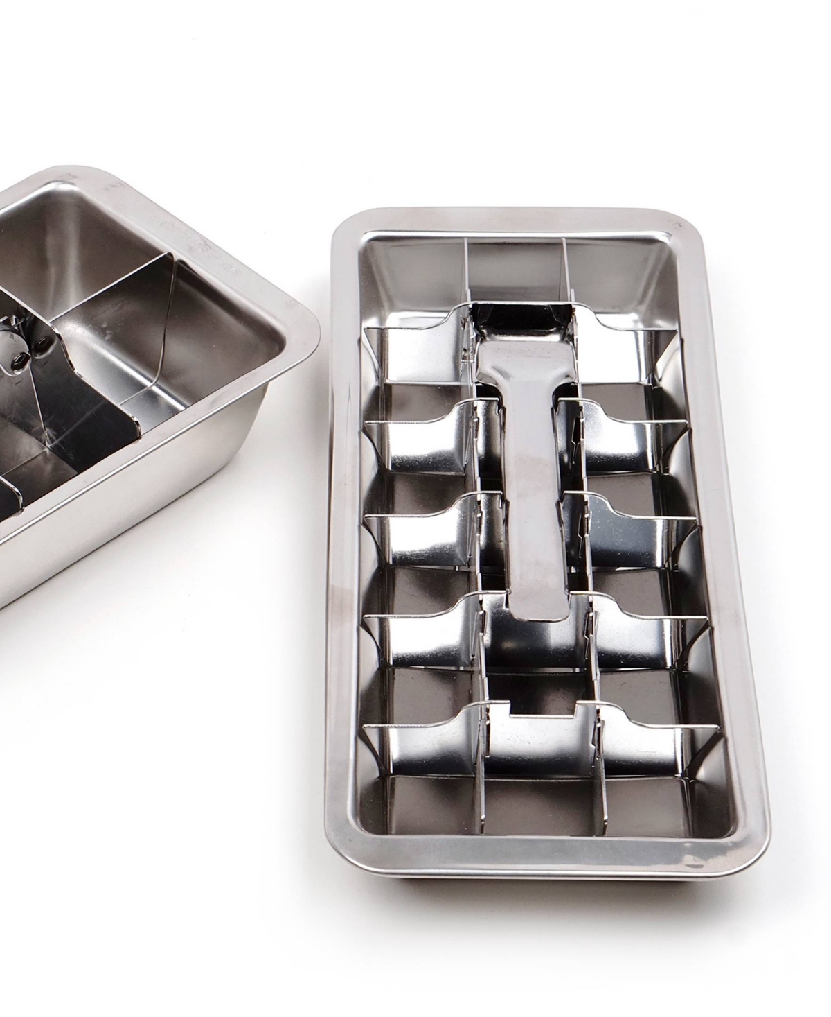 Rsvp International Endurance Stainless Steel 7x5x3" Ice Cube Tray In Gray