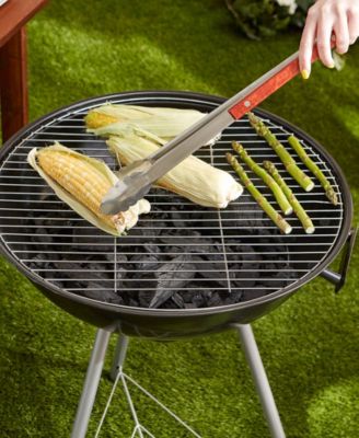 Stainless Steel Rosewood BBQ 19" Tongs