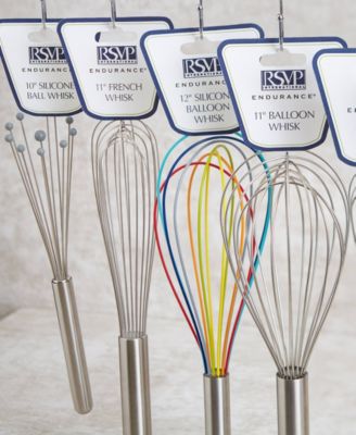 Endurance Stainless Steel 9.75" X 2.75" Silicone Flat Whisk
