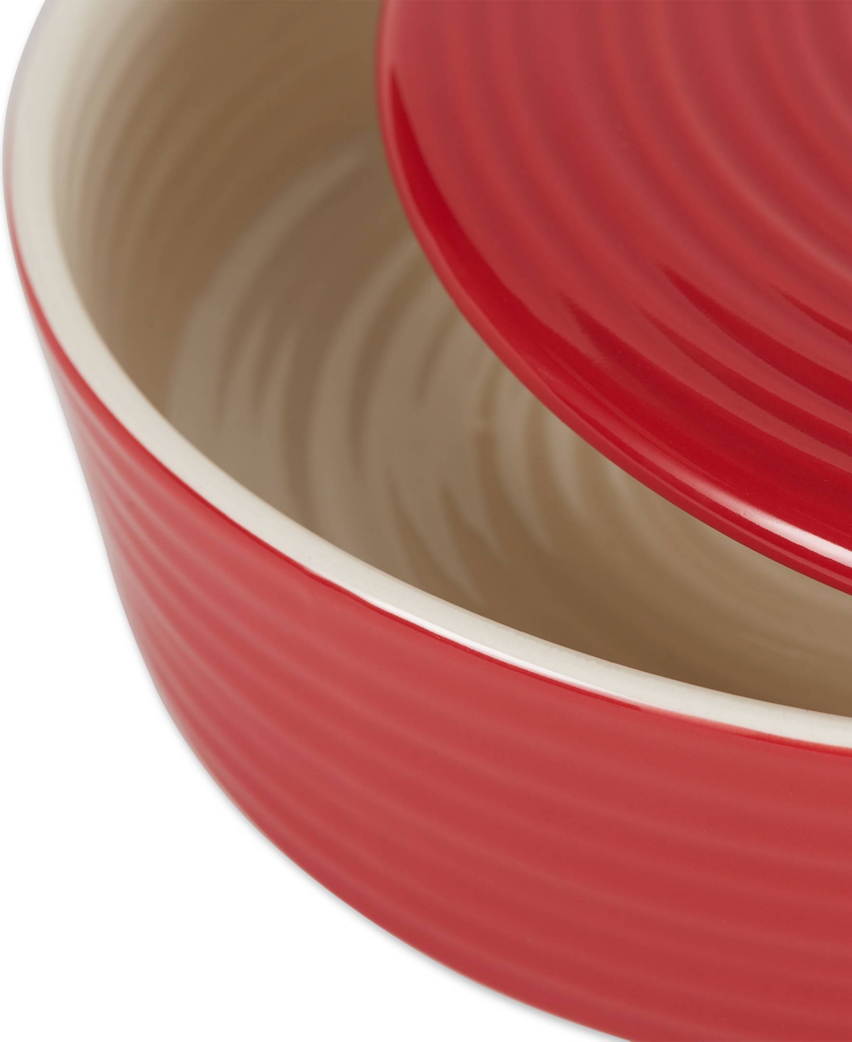 Shop Rsvp International 11" D Stoneware Red Tortilla Warmer