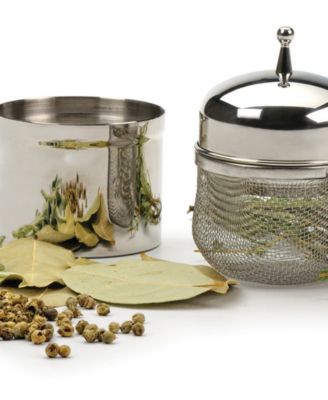 Stainless Steel 3" x 3" x 4" Floating Spice Ball