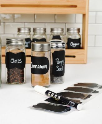 Silicone 31 Piece 2.25" x 1.5" Spice Label and Chalk Marker Set