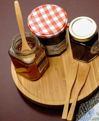 Bamboo 8" D Tool Crock Turntable