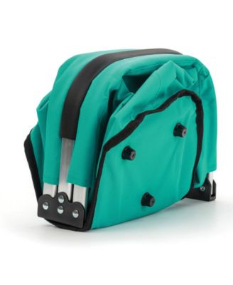 Aluminum Frame 17x11x18" Turquoise Foldable Market Basket