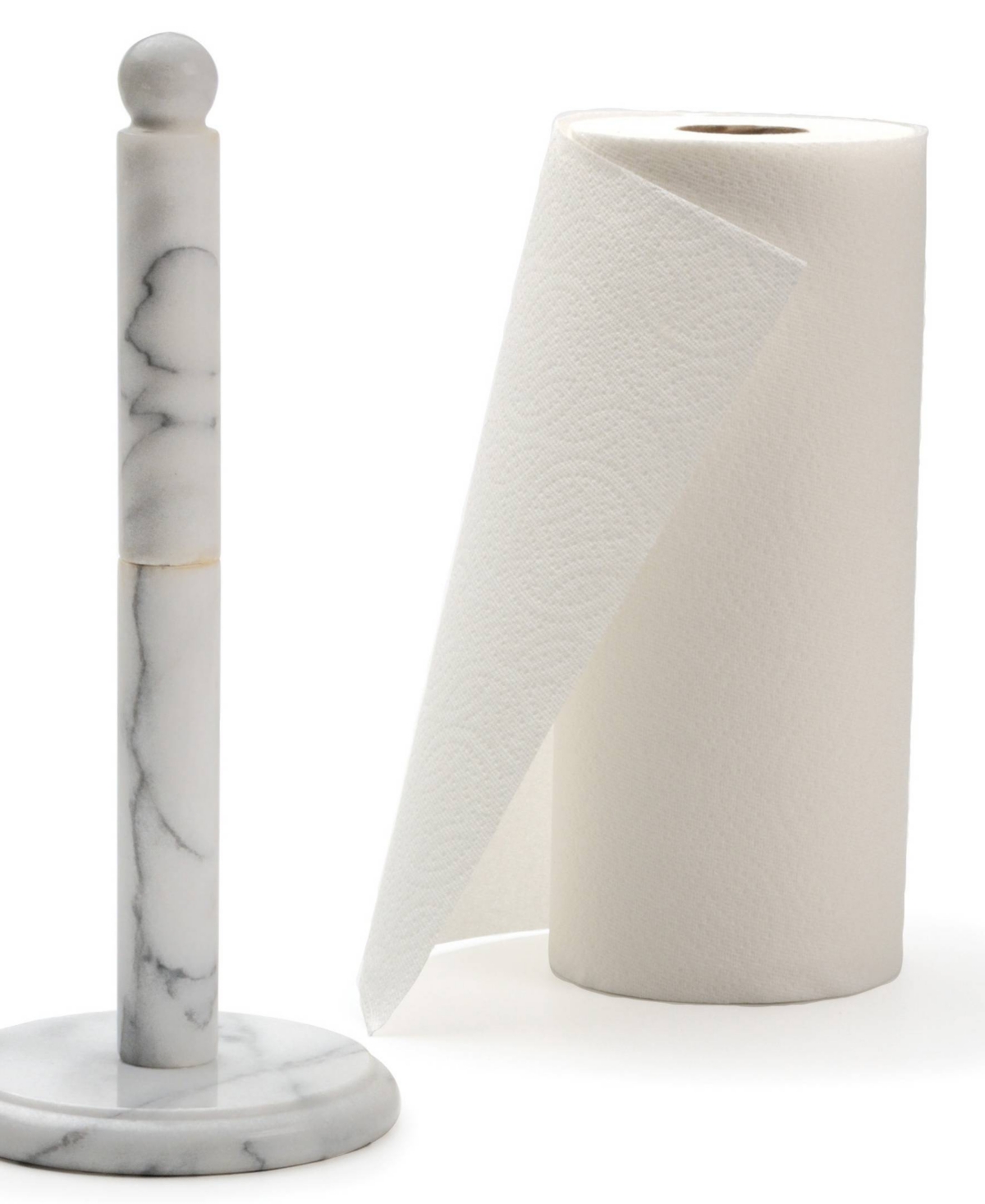 Rsvp International Marble 5.5" D X 12.75" H Paper Towel Holder In Gray
