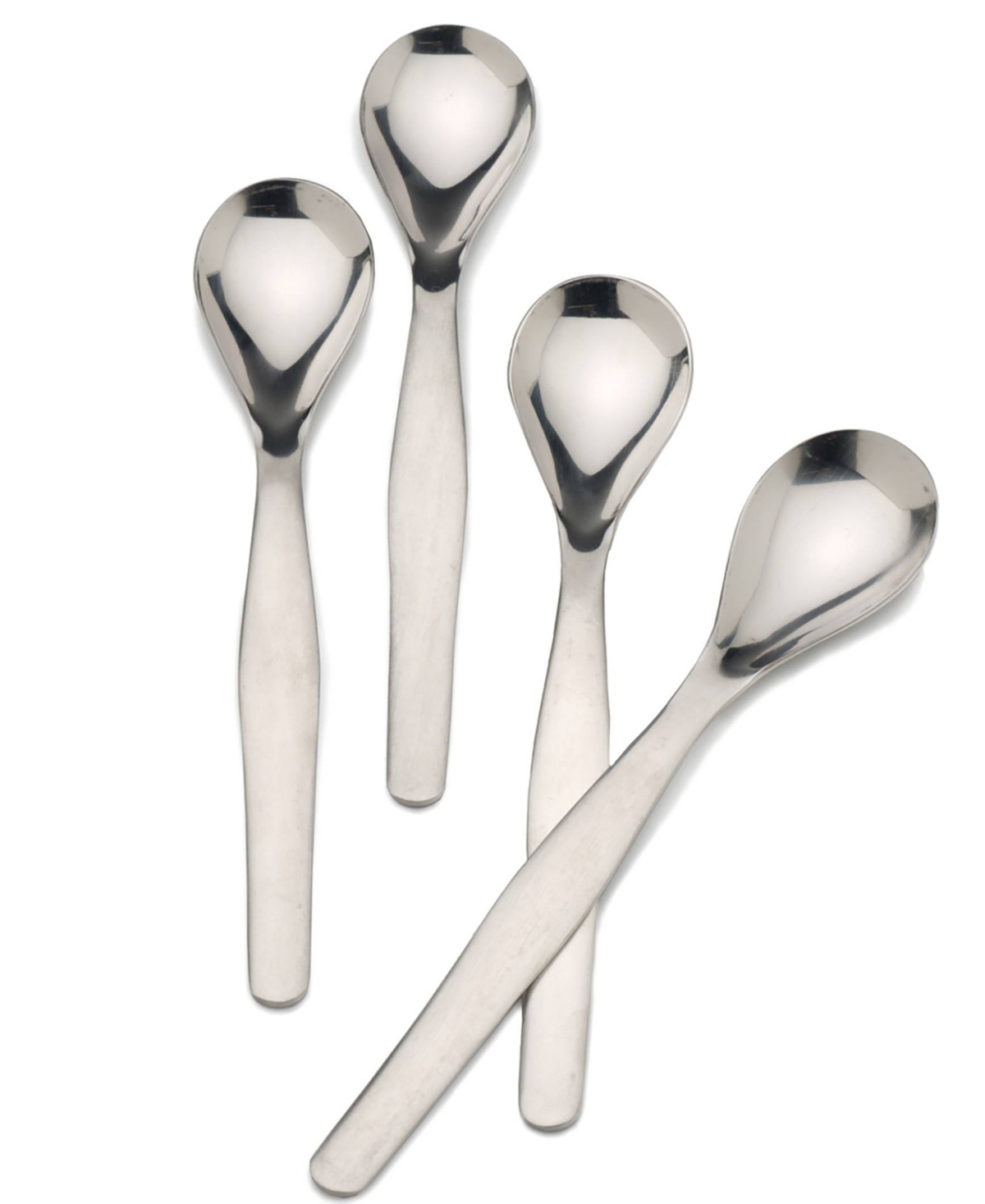 Rsvp International Endurance Stainless Steel 4 Piece 6" Egg Spoon Set In Silver