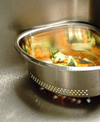 Endurance Pierced Stainless Steel 9"x7"x5" In-Sink Corner Basket