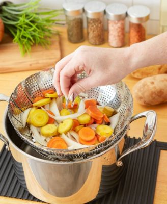 Endurance Precision Pierced Stainless Steel 9.5" Vegetable Steamer